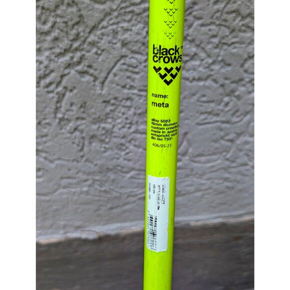 Black Crows Meta Ski Poles | 125 cm 50" | Neon Yellow - Picture 2 of 8